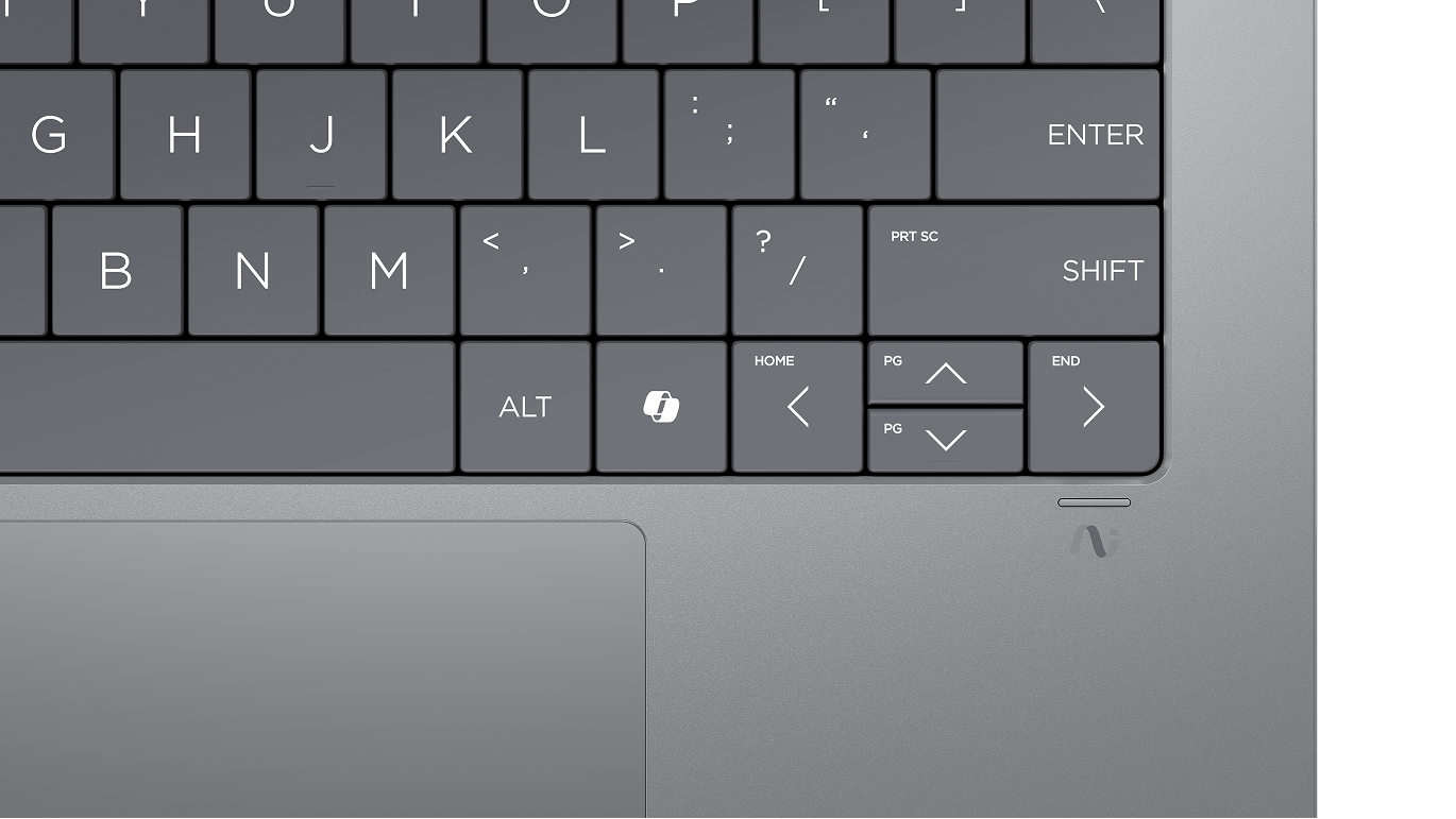 Клавиатура на HP AI PC с Copilot Key за изкуствен интелект